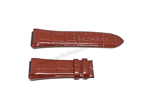 Fits/For Guess Rigor W0040G8 - 22mm Light Brown Genuine Leather Replacement Watch Band Strap Belt