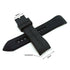 Fits/For Emporio Armani Tazio AR5977 , AR5978 , AR6053 - 23mm Black Rubber Silicone Replacement Curved End Watch Band Strap Belt