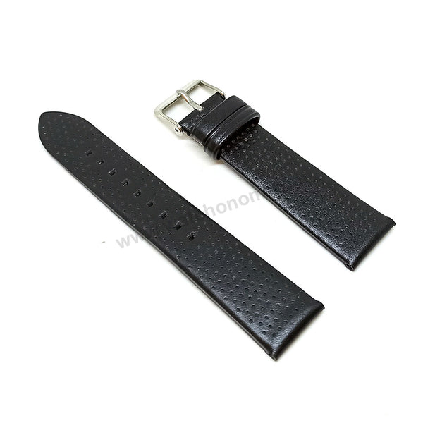 Fits/For Emporio Armani Luigi AR1737 , AR1732 , AR1733 - 20mm Black Leather Replacement Watch Band Strap Belt