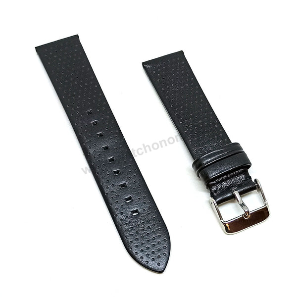 Fits/For Emporio Armani Luigi AR1737 , AR1732 , AR1733 - 20mm Black Leather Replacement Watch Band Strap Belt