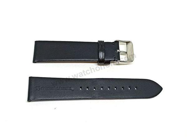 Fits/For Emporio Armani Luigi AR1737 , AR1732 , AR1733 - 20mm Black Leather Replacement Watch Band Strap Belt