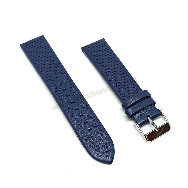 Fits/For Emporio Armani Luigi AR1736 , AR1731 - 20mm Navy Blue Leather Replacement Watch Band Strap Belt