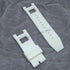 Fits/For Invicta SUBAQUA 3 NOMA III 24096 , 24358 , 24359 , 24360 - 28mm White Rubber Watch Band Strap Belt