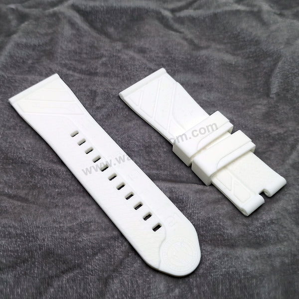 Fits/For Seven Friday Inches- 28mm White Silicone/Rubber Replacement Watch Band Strap Belt