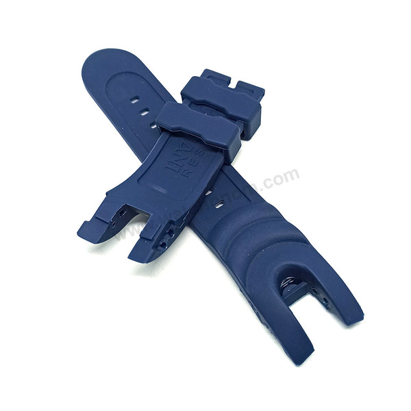 Fits/For Invicta Venom 1405 , 6111 , 6113 , 11853 - Navy Blue Rubber Replacement Watch Band Strap Belt