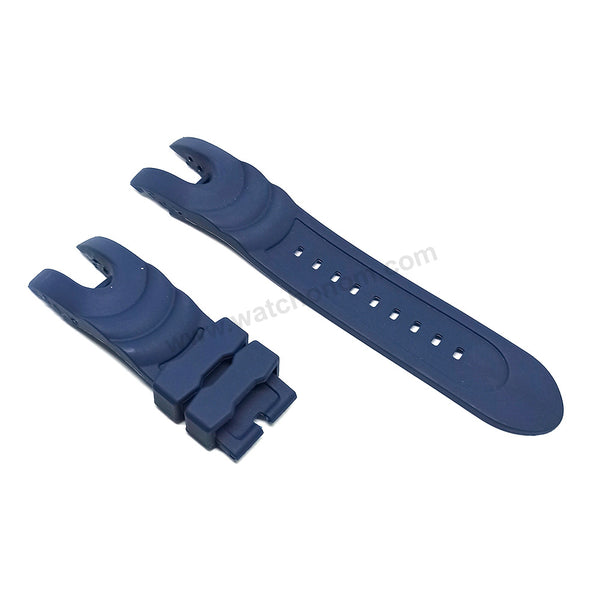 Fits/For Invicta Venom 14465 , 16156 , 19896 , 31102 - Navy Blue Rubber Replacement Watch Band Strap Belt