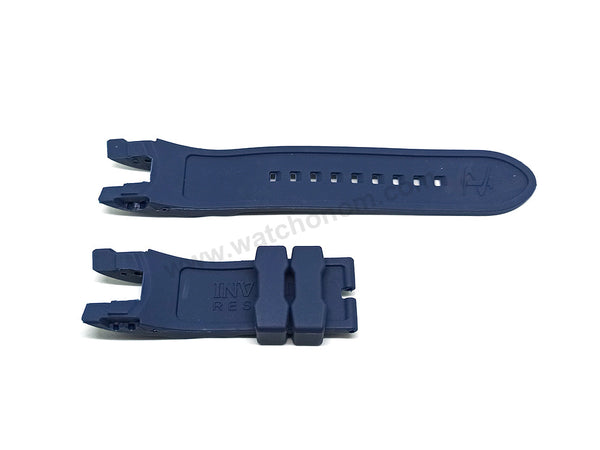 Fits/For Invicta Venom 1405 , 6111 , 6113 , 11853 - Navy Blue Rubber Replacement Watch Band Strap Belt