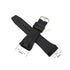 Fits/for Concord Wristwatches - 25mm Black Rubber Silicone Watch Band Strap Belt