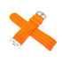 Fits/For Nautica A17586G , A18723G , A20044G - 24mm Orange Rubber Silicone Replacement Watch Band Strap Belt