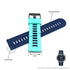 Fits/For Emporio Armani AR1949 Luigi  - 22mm Turquoise on Ocean Blue Rubber Silicone Replacement Watch Band Strap Belt