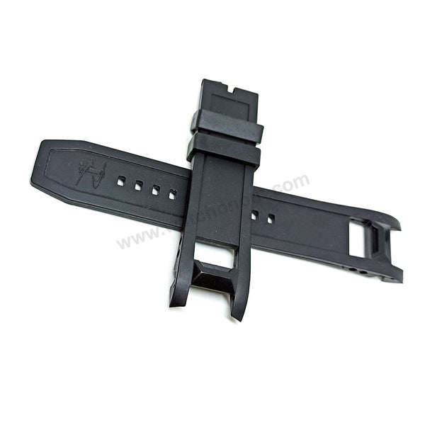 Fits/For Invicta Excursion 90056 , 90058 , 90059 , 90060 - Black Rubber Replacement Watch Band Strap Belt