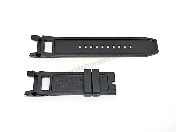 Fits/For Invicta Excursion 90056 , 90058 , 90059 , 90060 - Black Rubber Replacement Watch Band Strap Belt