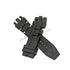 Fits/For Invicta Subuqua Reserve 80390 , 80391 , 80392 , 80393 , 80394 , 80395 , 80396 , 80397 , 80398 - Black Rubber Replacement Watch Band Strap Belt