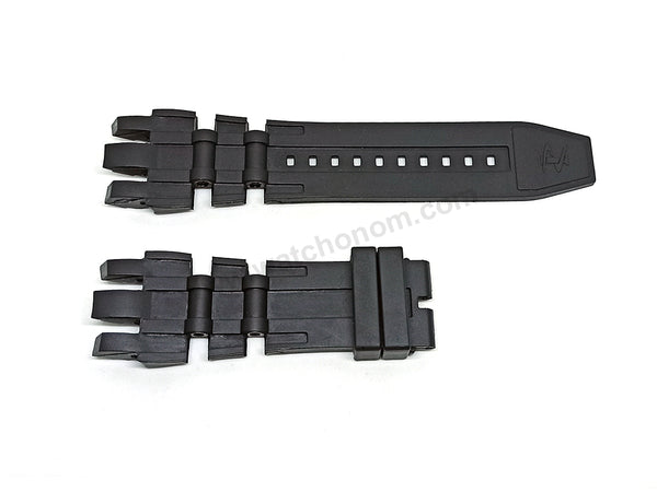 Fits/For Invicta Subuqua Reserve 16313 , 16314 , 16817 , 16818 , 16819 , 16819 , 16820 - Black Rubber Replacement Watch Band Strap Belt