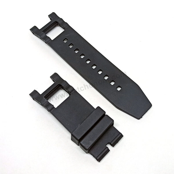 Fits/For Invicta SUBAQUA 3 NOMA III 31640 , 31642 , 31645 , 31718 , 31719 , 31721 , 31722 , 31723 , 31725 - Black Rubber Watch Strap Band Belt