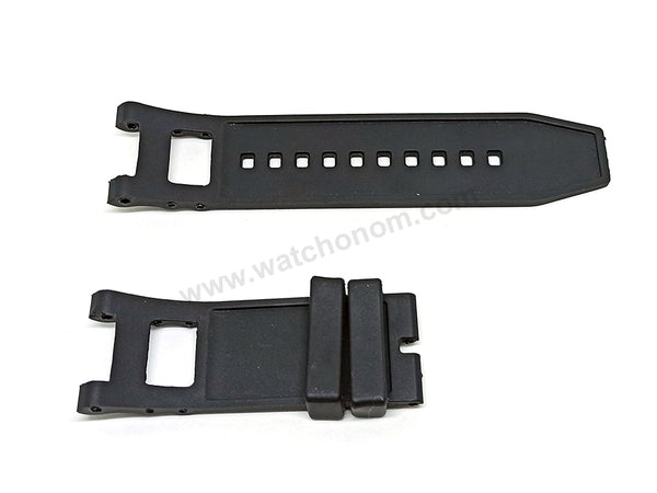 Fits/For Invicta SUBAQUA 3 NOMA III 25431 , 26279 , 26280 , 26281 , 27320 , 27321 , 27313 , 27314 - Black Rubber Watch Strap Band Belt