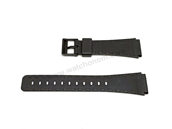 New Genuine Casio AQ-80, CPW-320B , EXW-50 Watch Band Strap Belt 20mm Black Rubber NOS