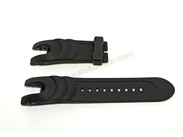 Fits/For Invicta Invicta Reserve Collection Venom 1219 , 6105 , 6110 , 6112 , 6116 , 6117 , 6118 - Black Rubber Watch Strap Band Belt