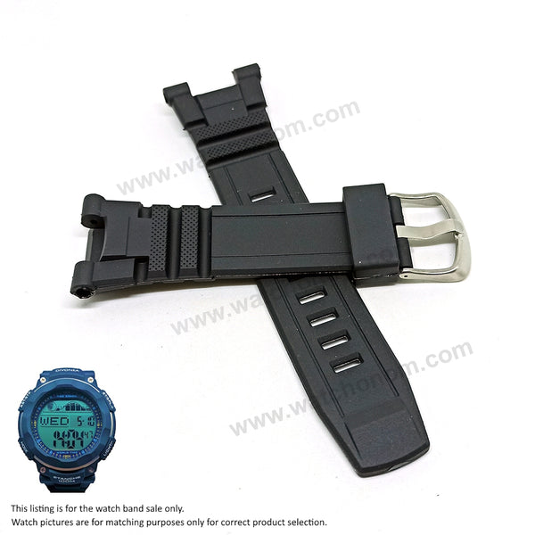 Fits/For Divonea "Montre Indicateur de Marée et de Lune" - Replacement Black Rubber Silicone Watch Band Strap Belt