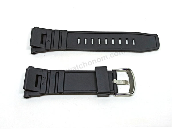 Fits/For Calypso SmartTime 50024- Smart Watch Replacement Black Rubber Silicone Watch Band Strap Belt