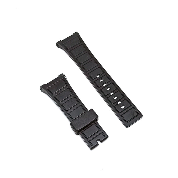 Fits/for IWC wristwatches - 29mmmm Black Rubber Curved Replacement Watch Band Strap Belt