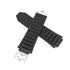 Fits/For Hublot King Power 48mm - 19mm Black High Quality Rubber Replacement Watch Band Strap Belt