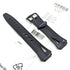 Genuine Casio STR-300 , STR-300J Watch Band Strap - Black Rubber Original Rare Belt