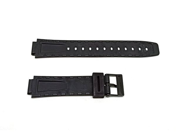 Genuine Casio W-723 for 14mm Black Rubber Replacement Authentic Red Graphics Watch Band Strap Belt