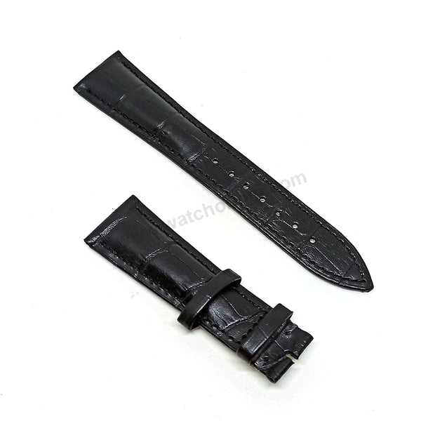 22mm Black , Brown Genuine Leather Watch Band Strap Compatible For Franck Muller