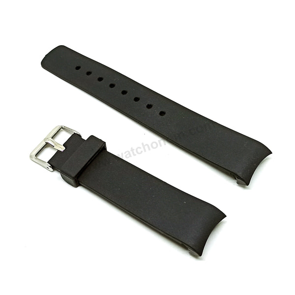 Fits/for Nautica A14556G A31506G A13011G  22mm Black Rubber Watch Band Strap