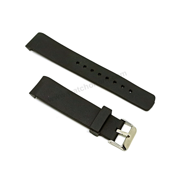 Fits/for Nautica A14556G A31506G A13011G  22mm Black Rubber Watch Band Strap