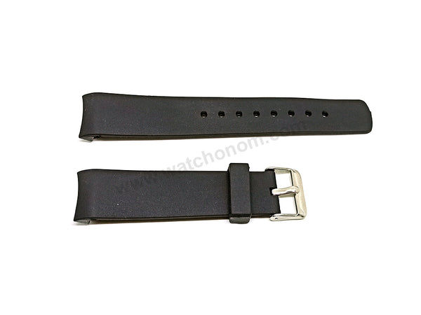 Fits/for Nautica A14556G A31506G A13011G  22mm Black Rubber Watch Band Strap