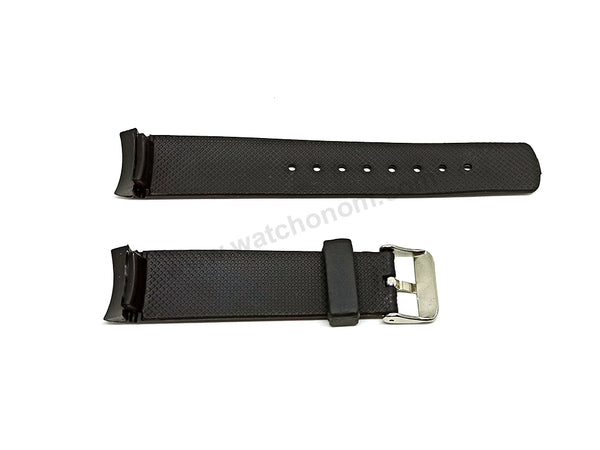 Fits/for Nautica A14556G A31506G A13011G  22mm Black Rubber Watch Band Strap