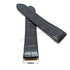 23mm Black Genuine Leather Replacement Watch Strap Band Fits with Cartier Santos