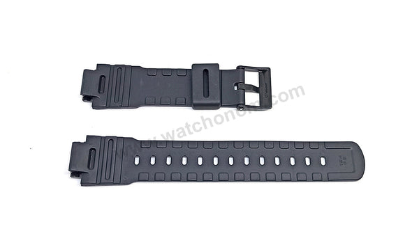 Genuine Casio MQW-100M , MRA-12W , NL-04 - 16mm Black Rubber Replacement Watch Band Strap Original Nos