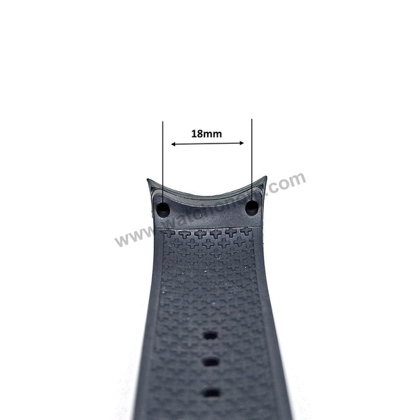 28mm Black Rubber Silicone Replacement Watch Band Strap Compatible with Nautica A34005G , N13519G , N13523G , N13533G , A15649G , N15649G , N16533G