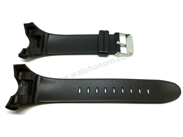 Fits/For Skmei 1025 , 1326 , 1535 , 1542 - Black Rubber Replacement Watch Band Strap Belt