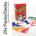 25x Packs/Decks - Wholesale - Uno Kamasutra - Sex Positions Printed 108 Playing Uno Cards - Uno Card Game Night Party