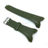 Fits/For Skmei 1025 , 1326 , 1535 , 1542 - Army Green Rubber Replacement Watch Band Strap Belt