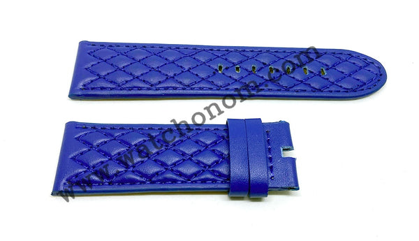 Invicta S1 Rally 5402 17011 27916 26mm Blue Leather Watch Band Strap