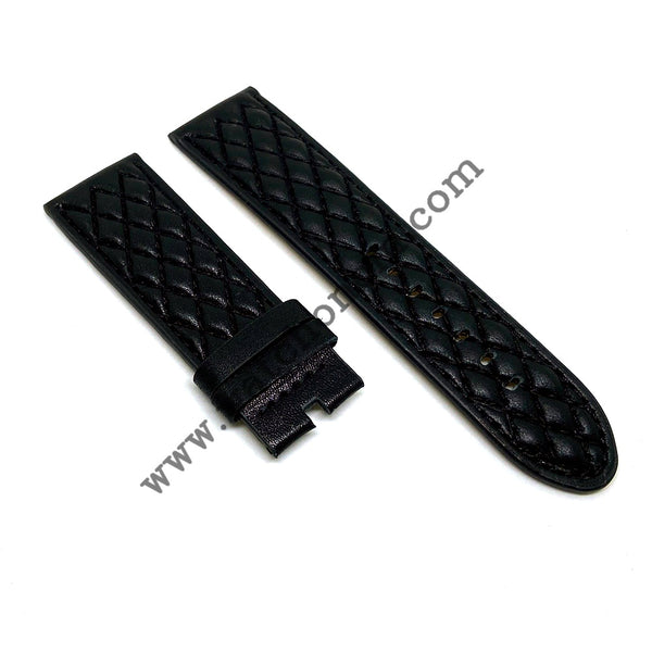 Invicta S1 Rally 5402 17011 27916 26mm Black Leather Watch Band Strap